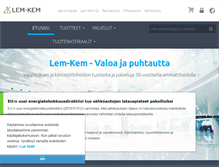 Tablet Screenshot of lemkem.fi